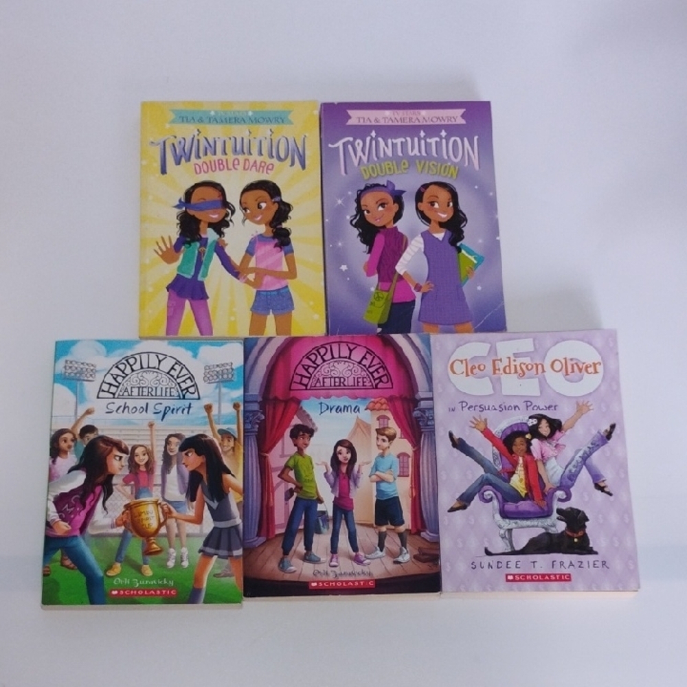Lot Of 5 Books: Scholastic Middle School Age Chapter Books